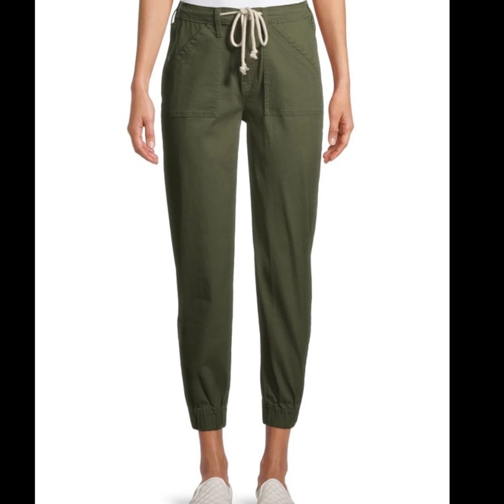 No Boundaries Green utility Joggers
